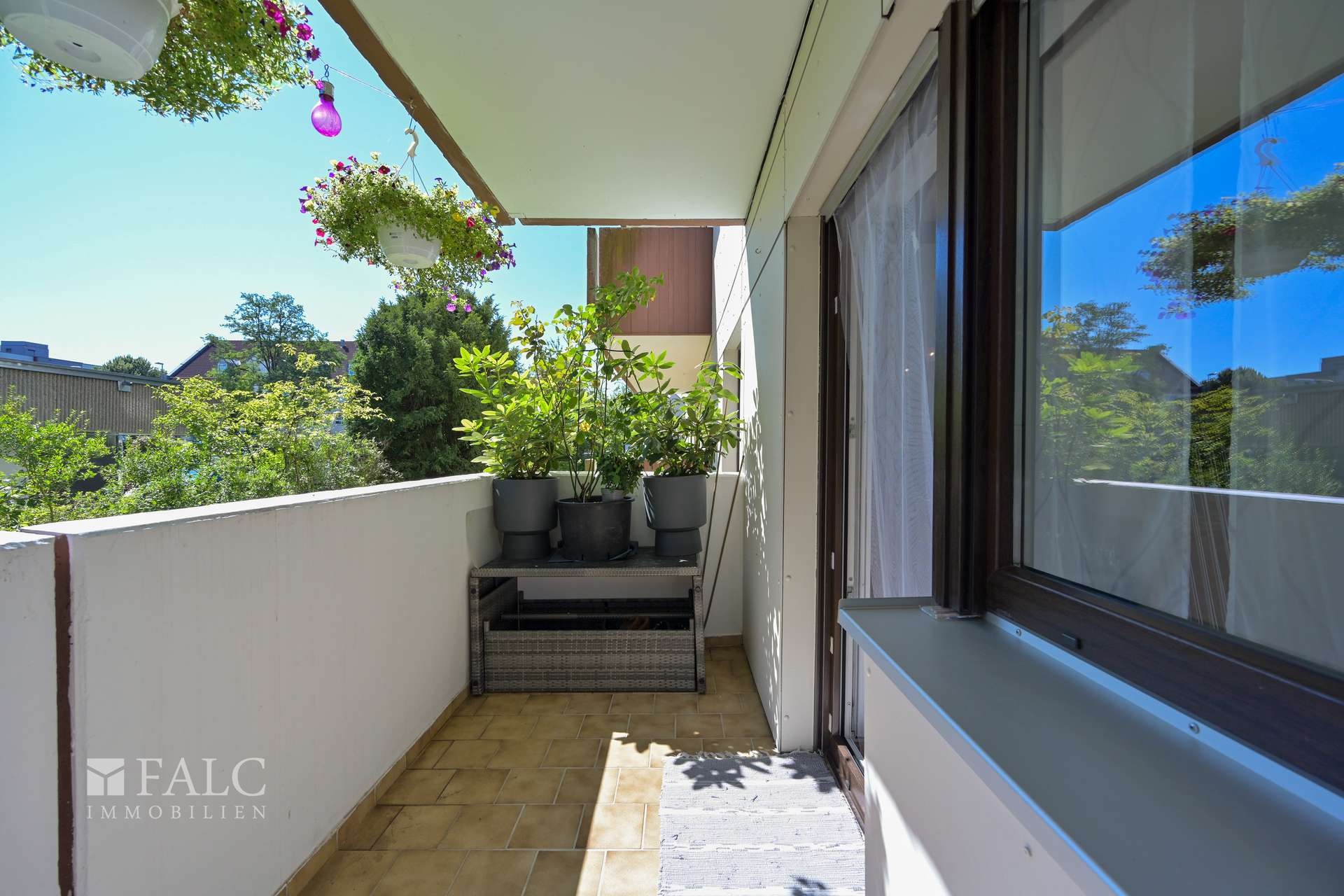Balkon Blick Süd